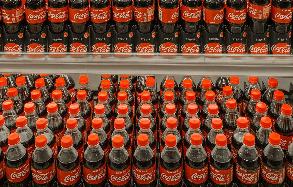 COCA-COLA BOTTLES MADE OUT OF RPET