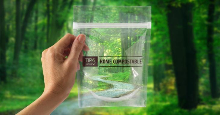 TIPA LAUNCHES HOME COMPOSTABLE TRANSPARENT LAMINATE FOR FOOD PACKAGING